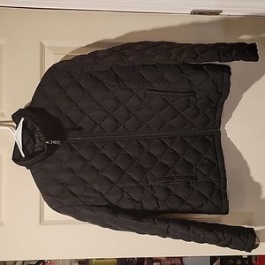 Kenneth Cole Reaction Black Quilted Down Jacket size Medium